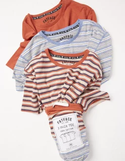 Three Pack Stripe T-Shirts