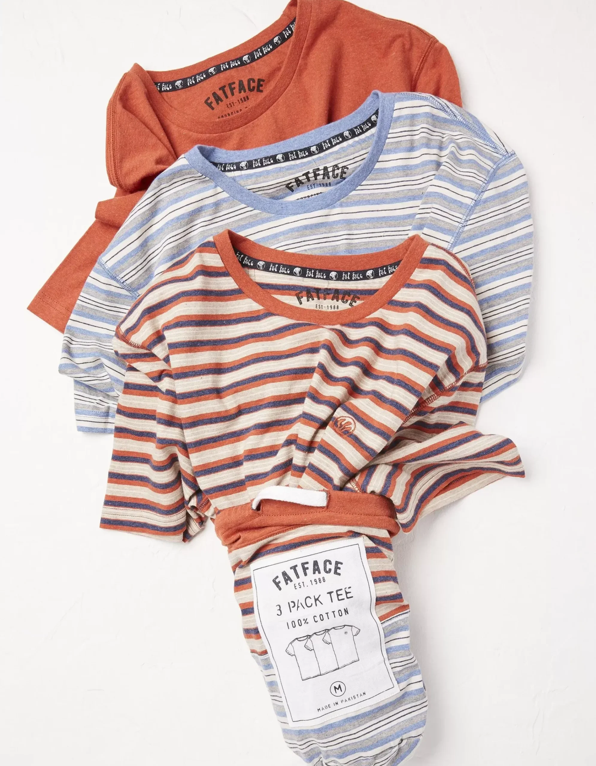 Three Pack Stripe T-Shirts