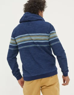 Trescowe Indigo Stripe Hoodie