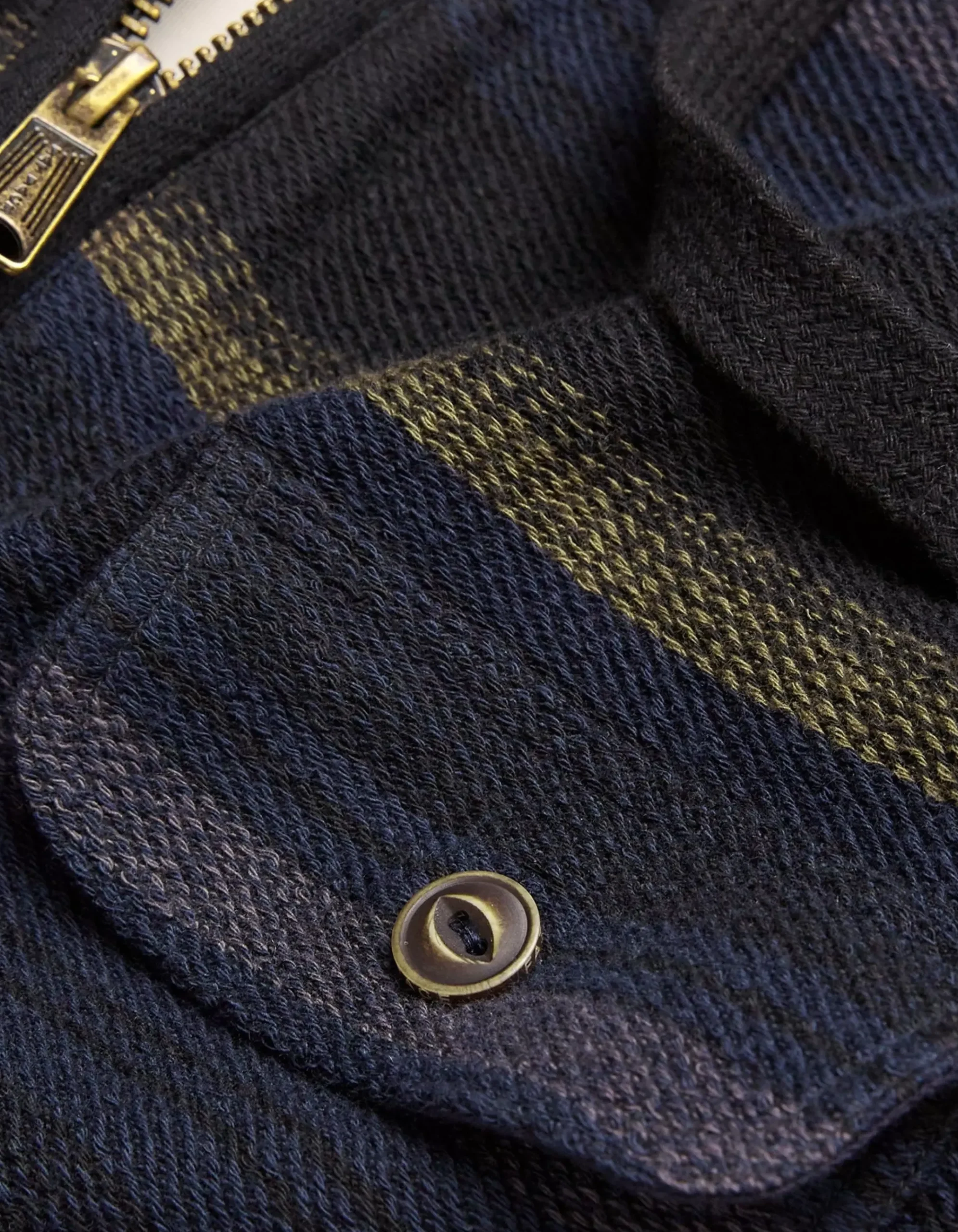 Trescowe Stripe Half Zip Hoodie