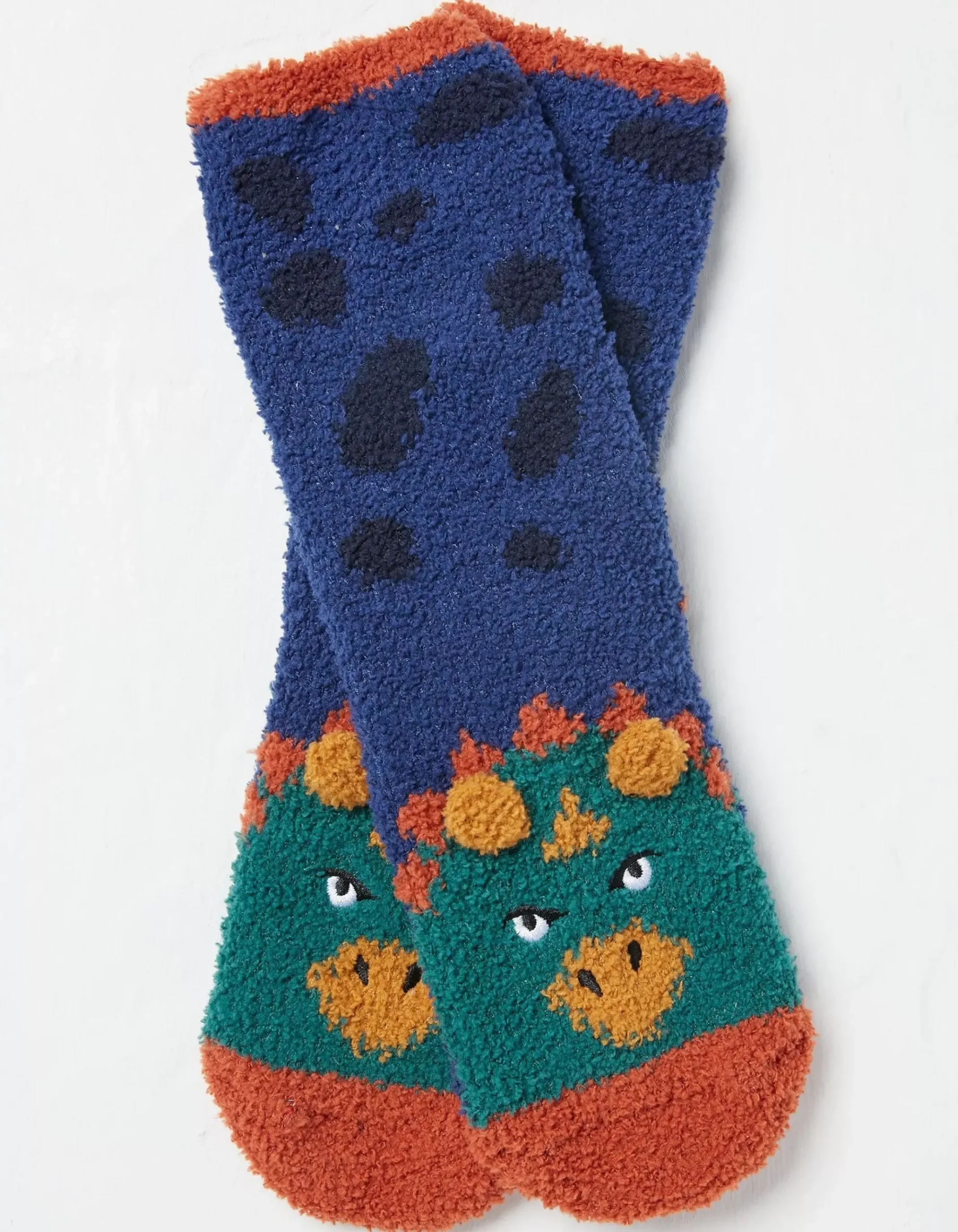 Triceratops Fluffy Socks