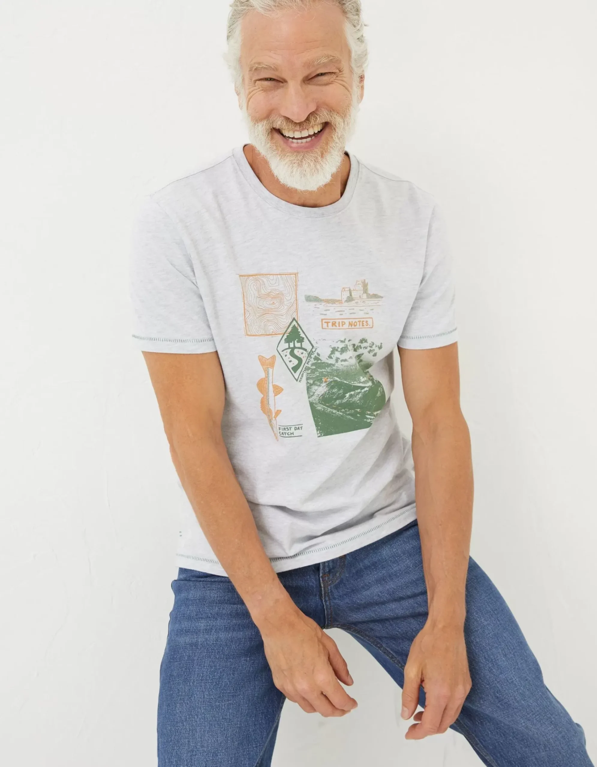 Trip Notes Printed T-Shirt