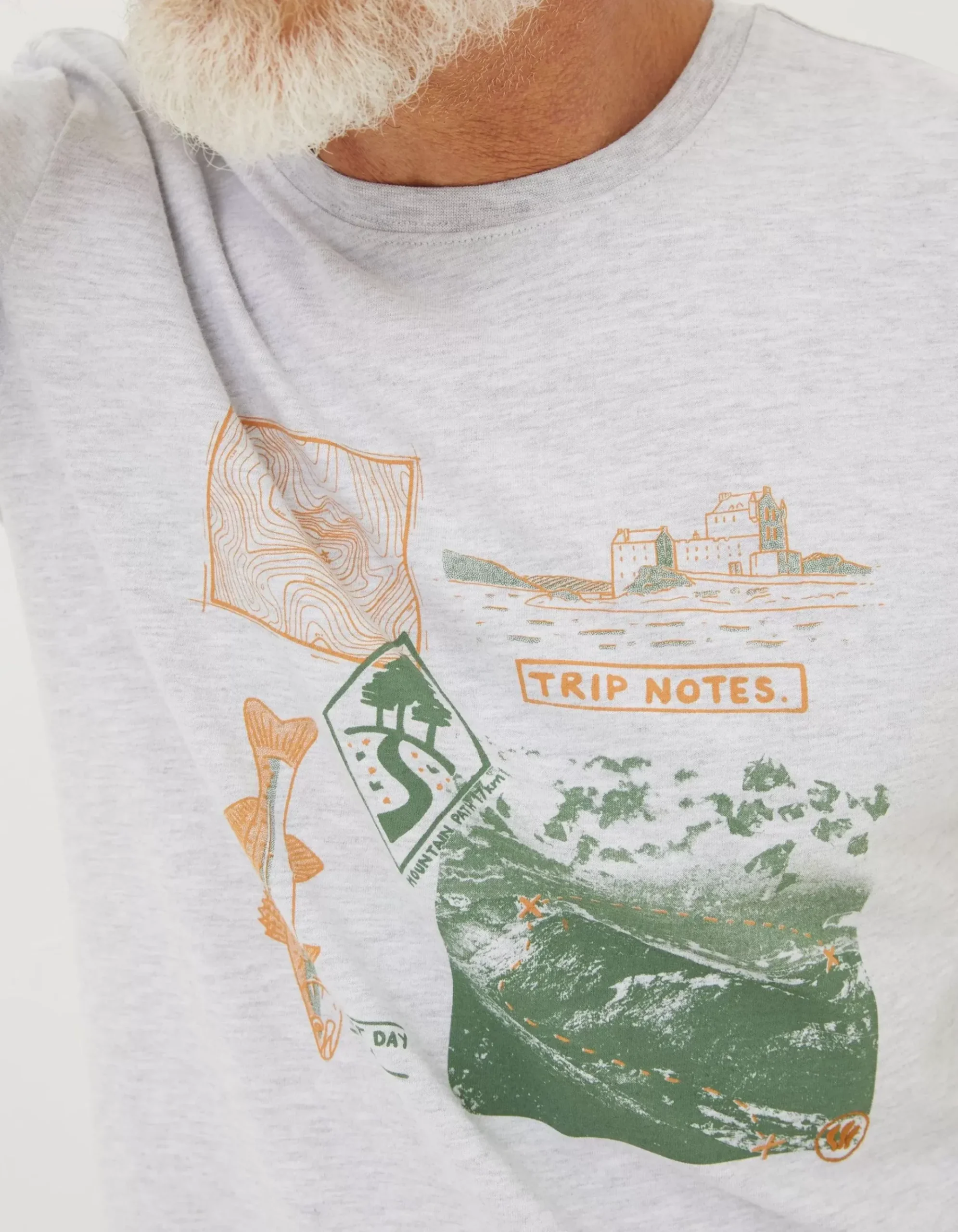Trip Notes Printed T-Shirt