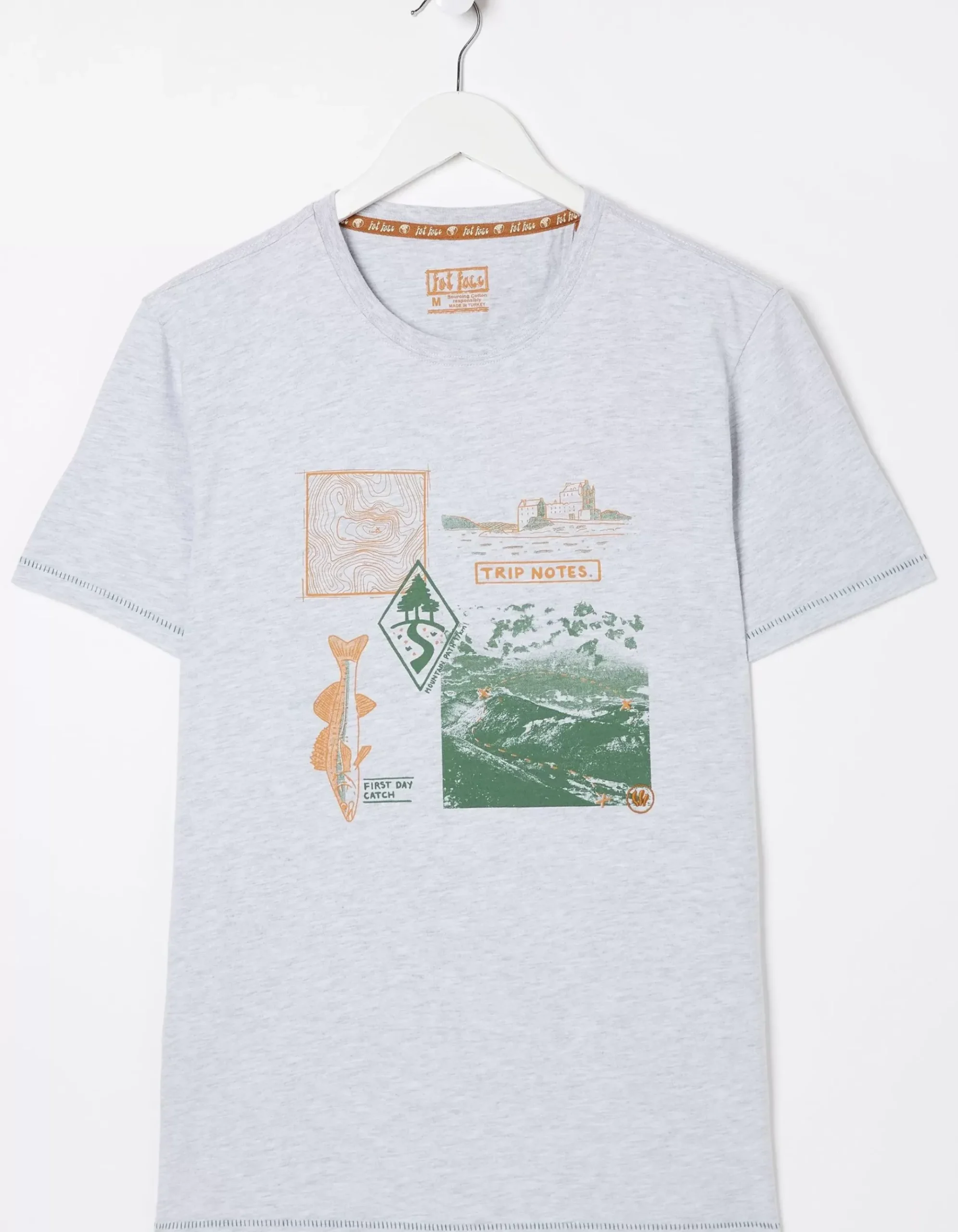 Trip Notes Printed T-Shirt