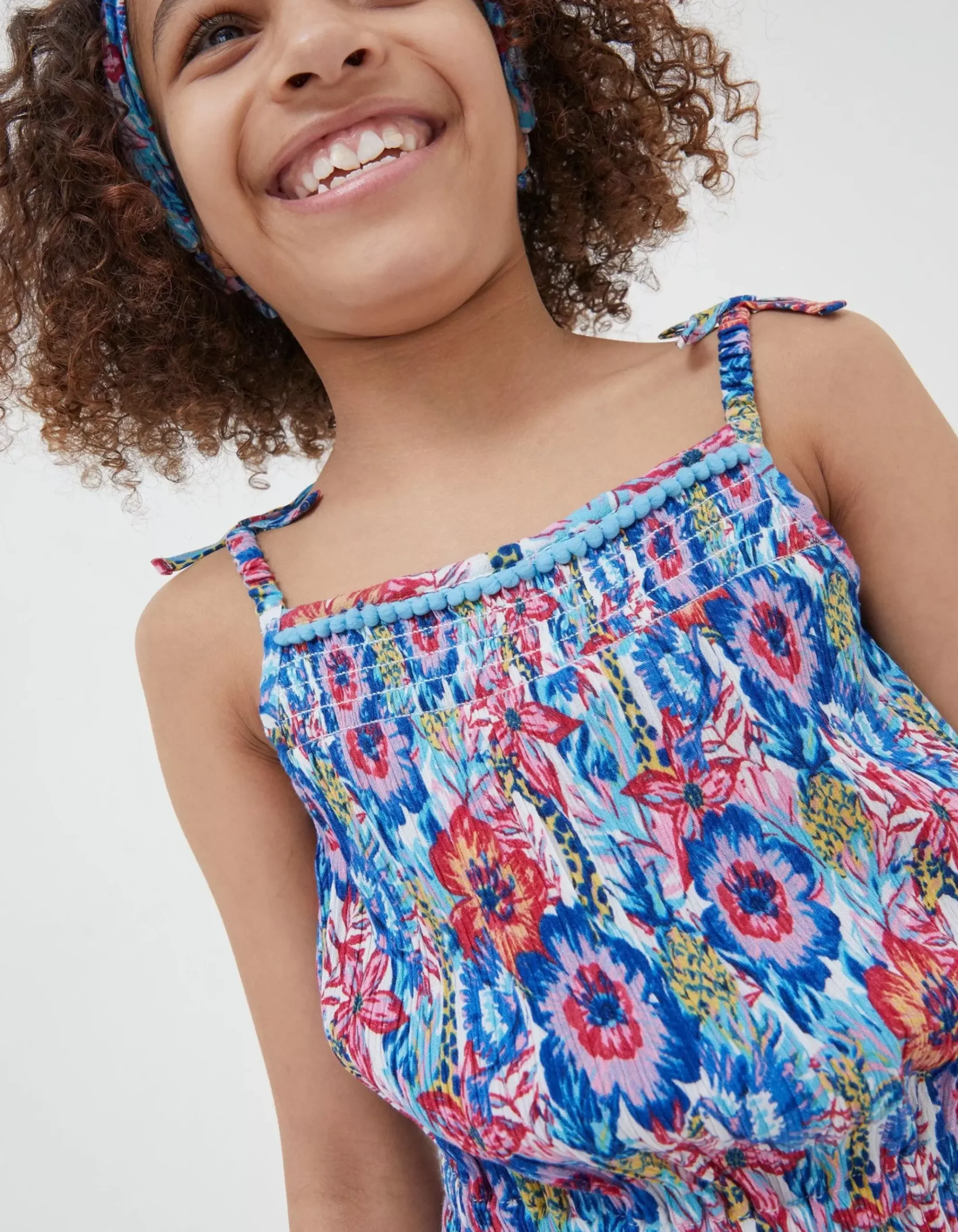 Tropical Print Jumpsuit