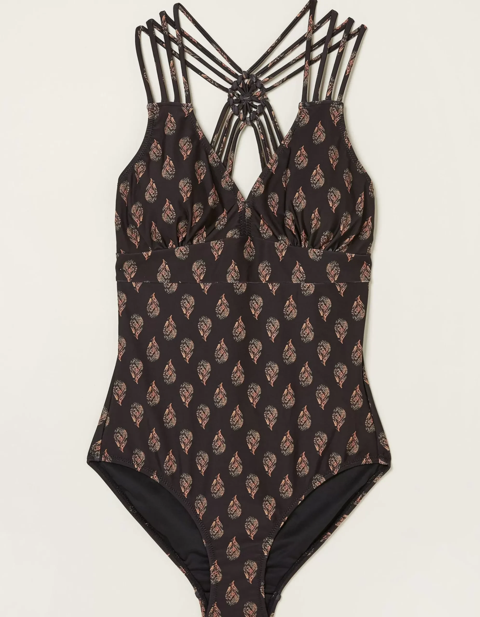 Tummy Control Woodblock Swimsuit