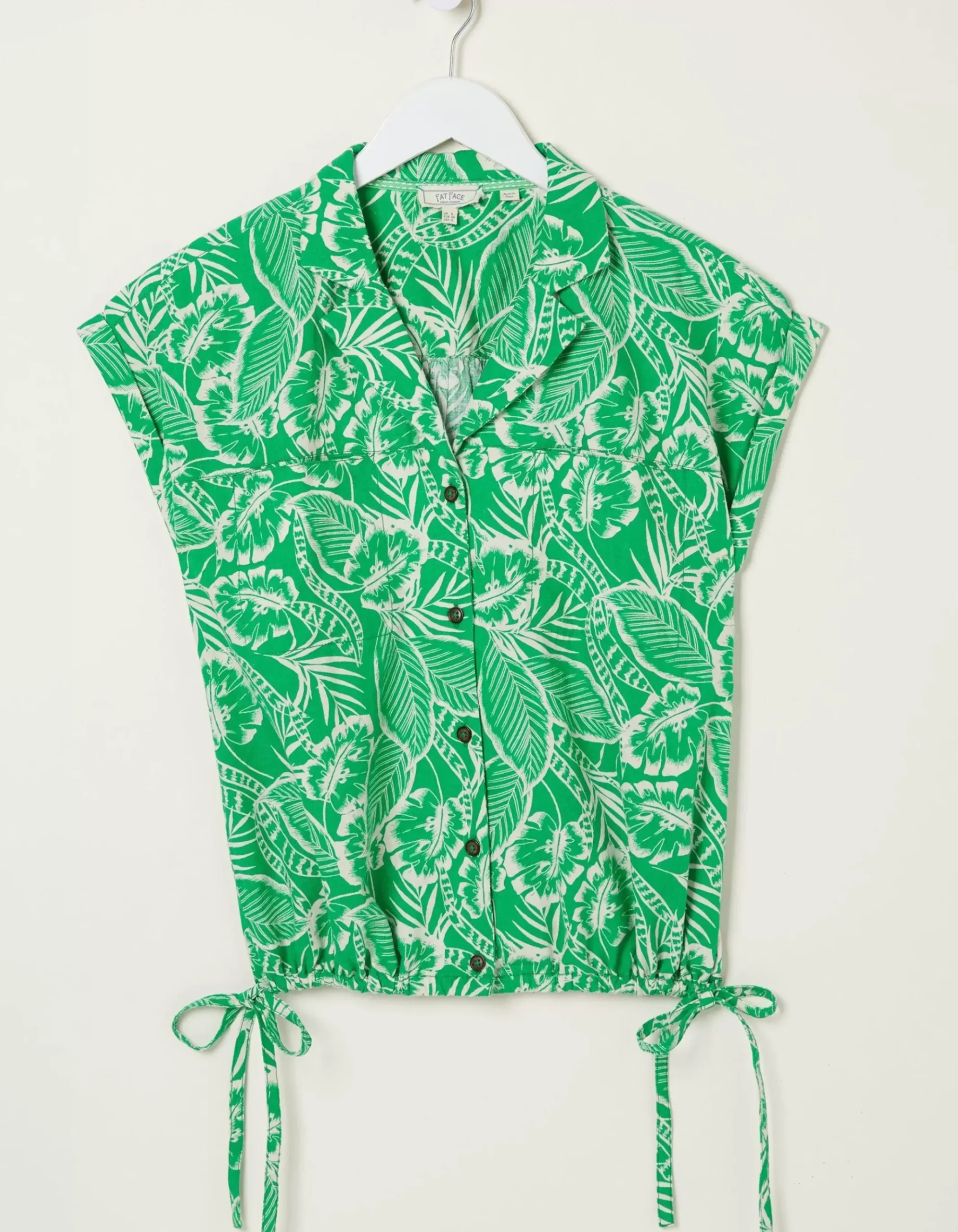 Val Leaf Linen Blend Shirt