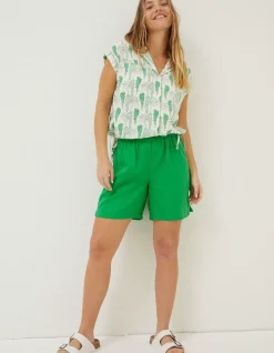 Val Parrot Linen Blend Shirt
