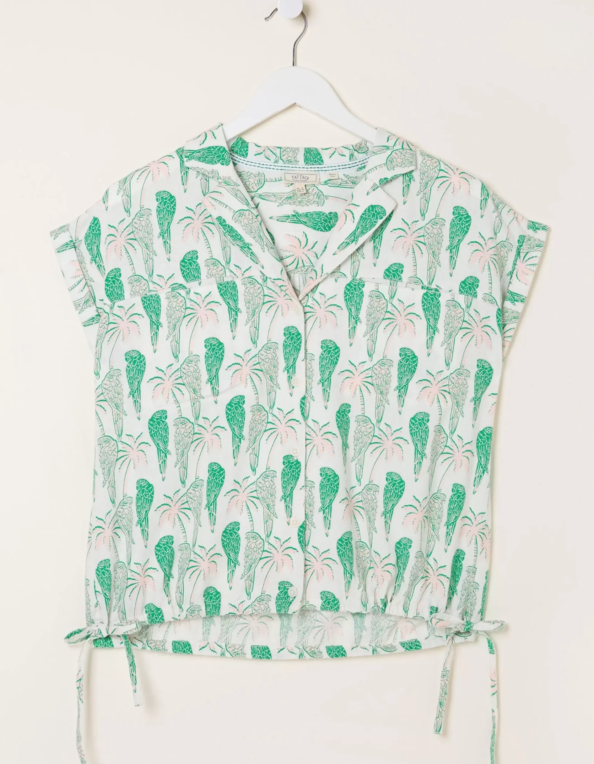 Val Parrot Linen Blend Shirt