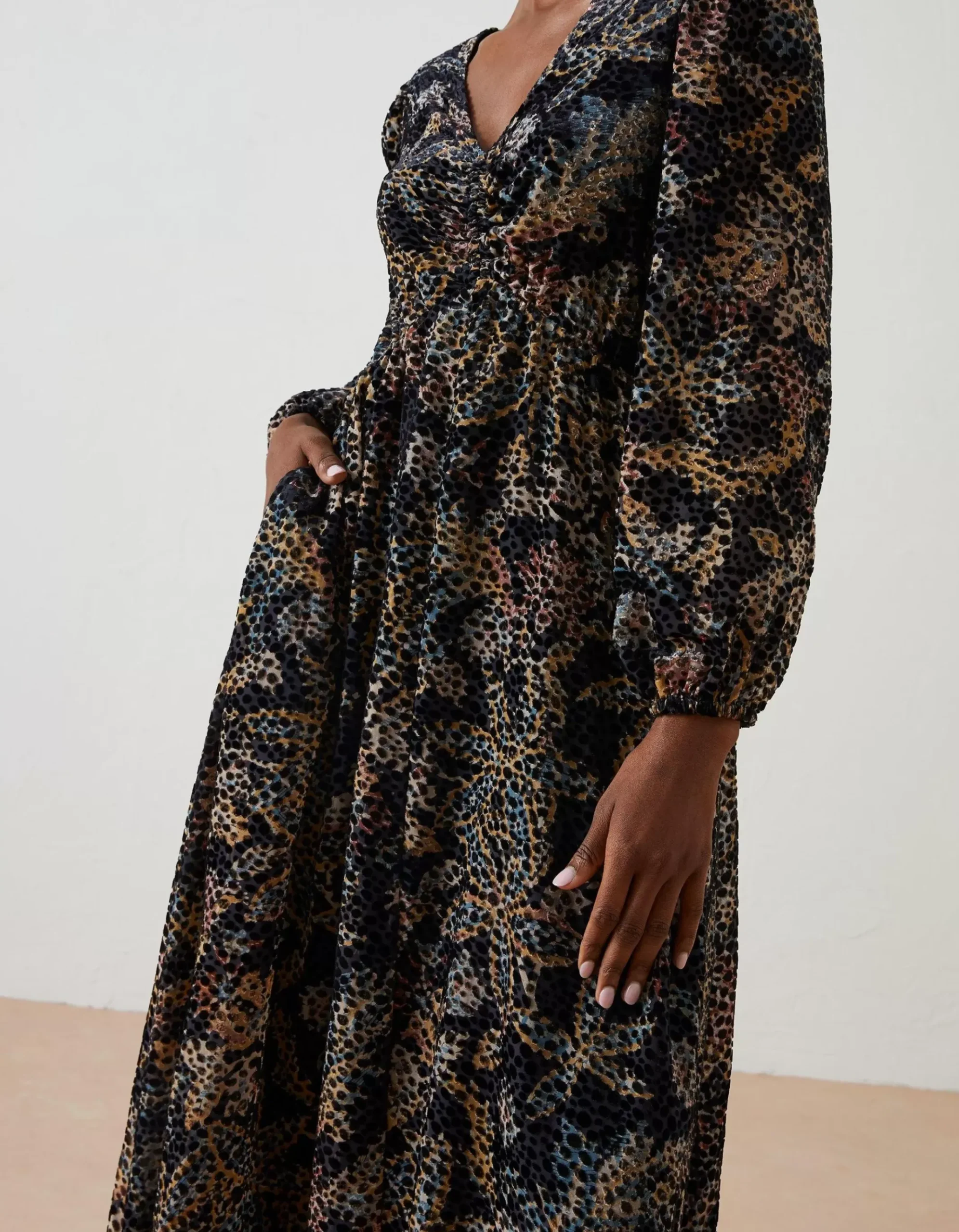 Victoria Floral Midi Dress