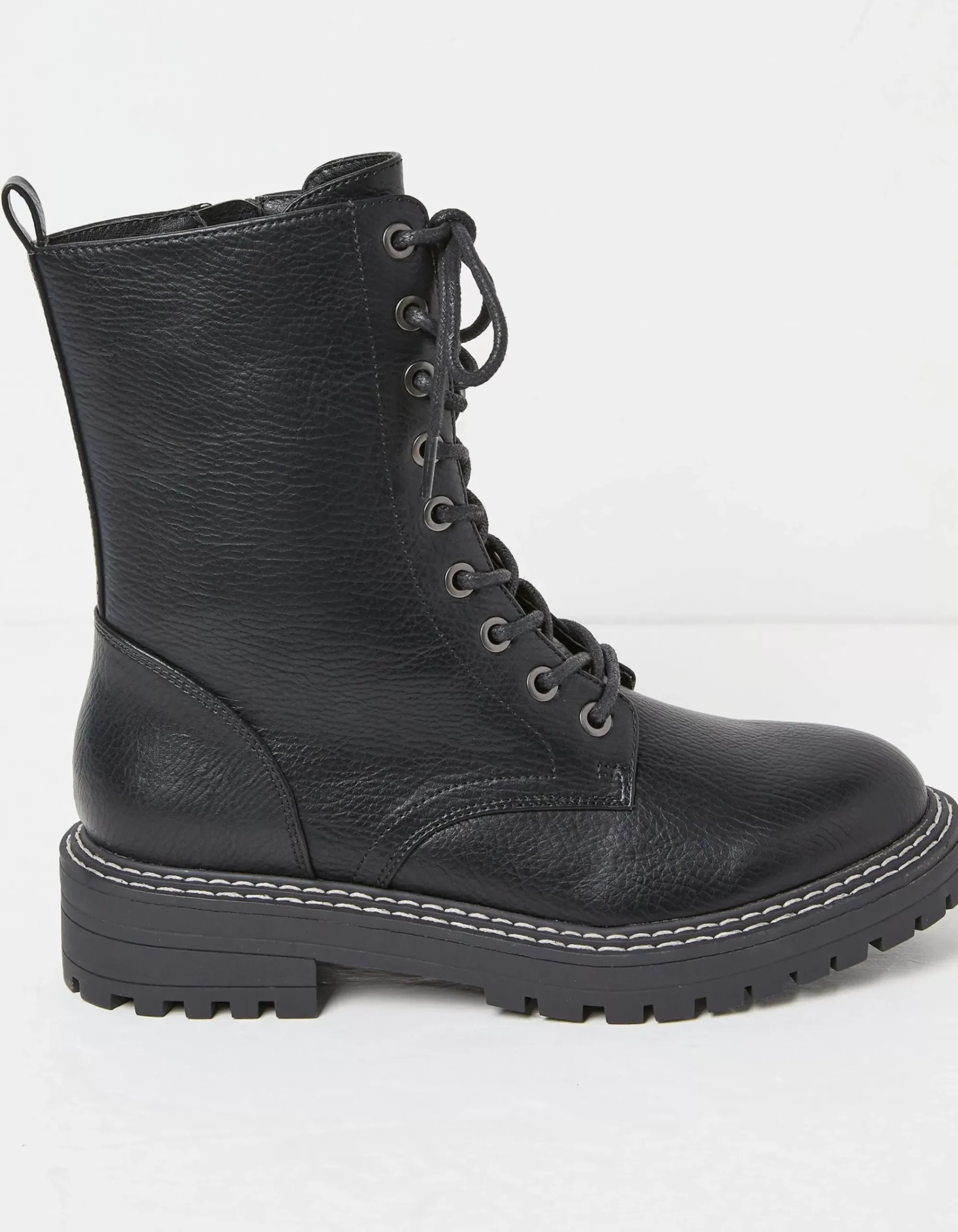 Violet Mid Chunky Lace Up Boot