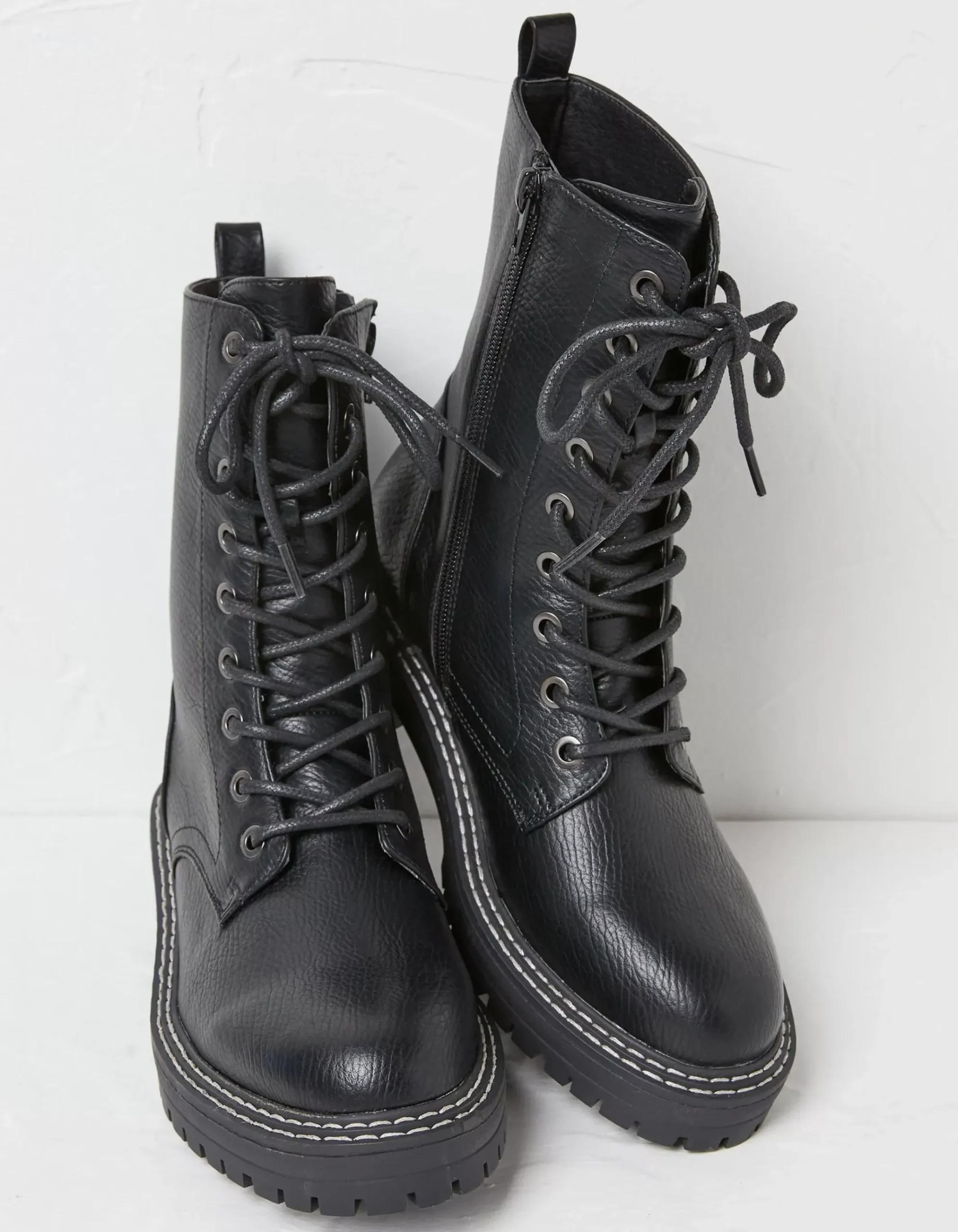 Violet Mid Chunky Lace Up Boot