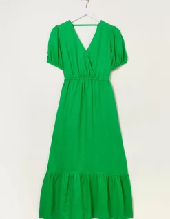 Vivvie Linen Midi Dress