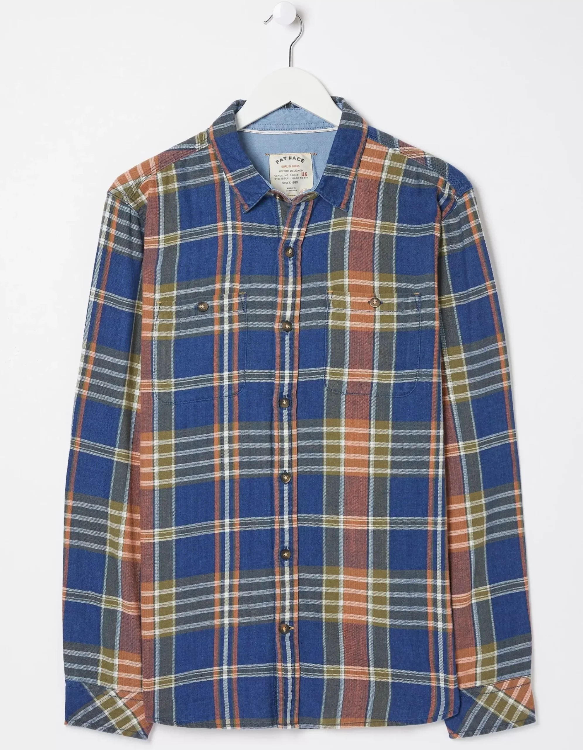 Waddon Indigo Check Shirt