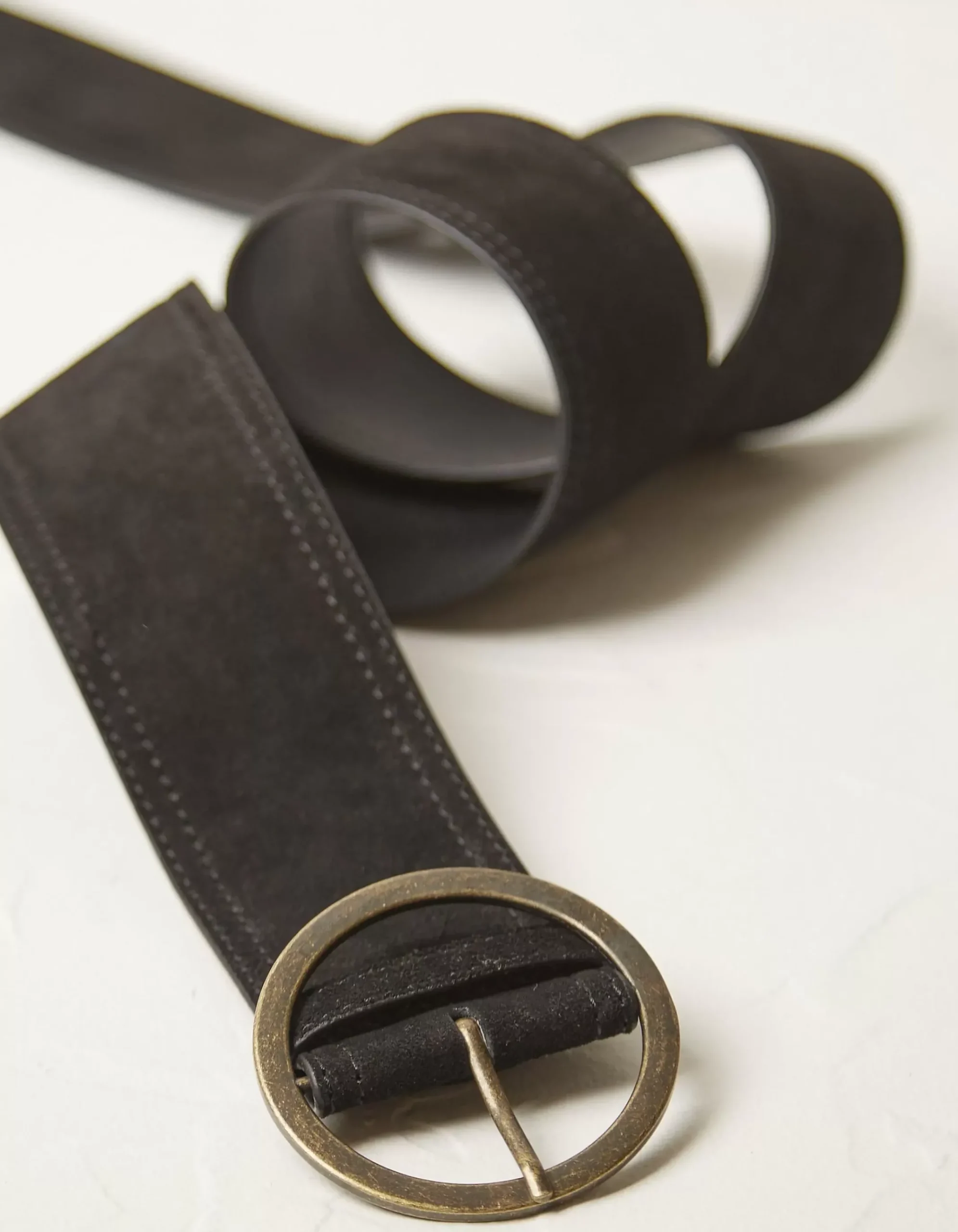 Wide Suede Belt