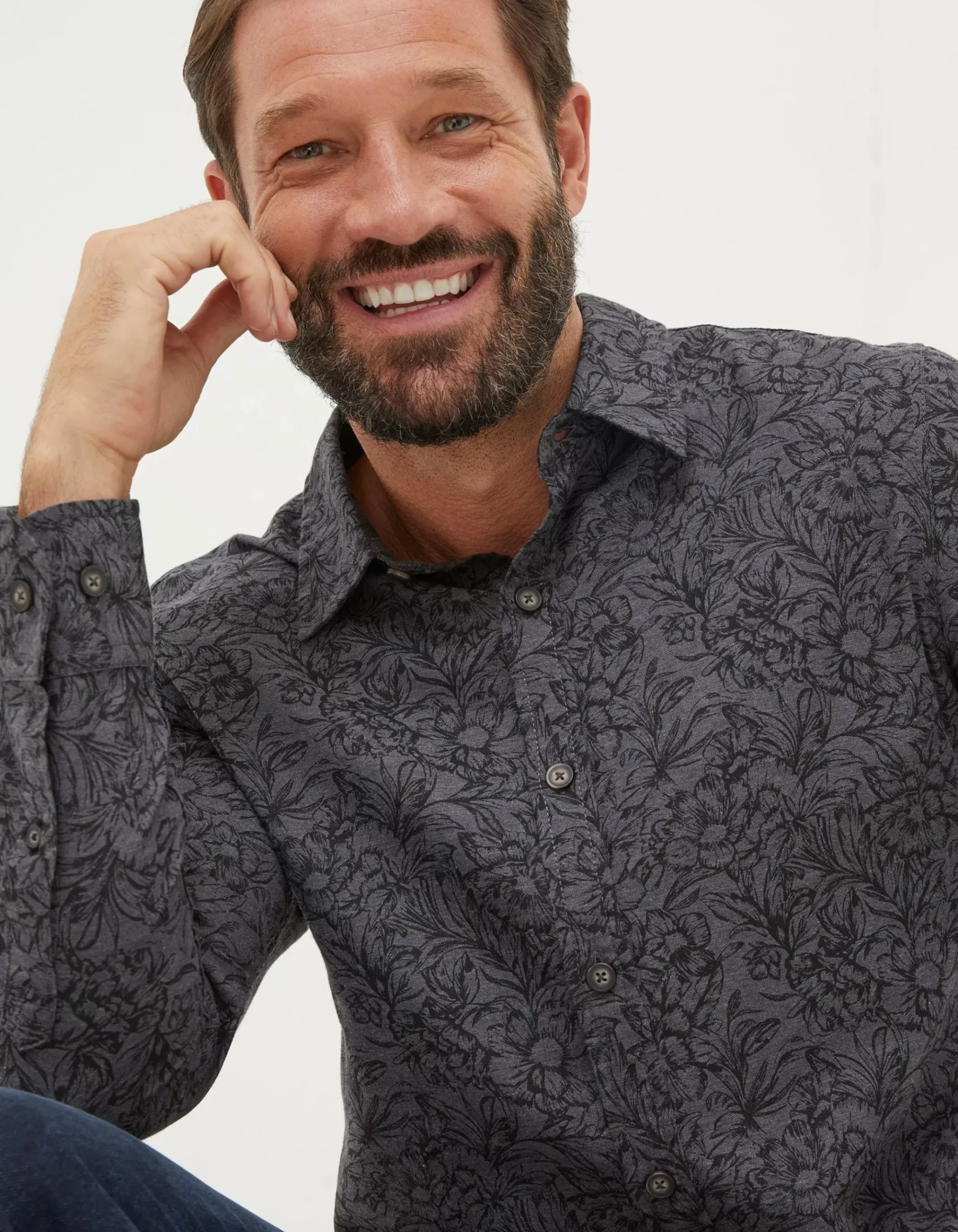 Wild Floral Print Shirt