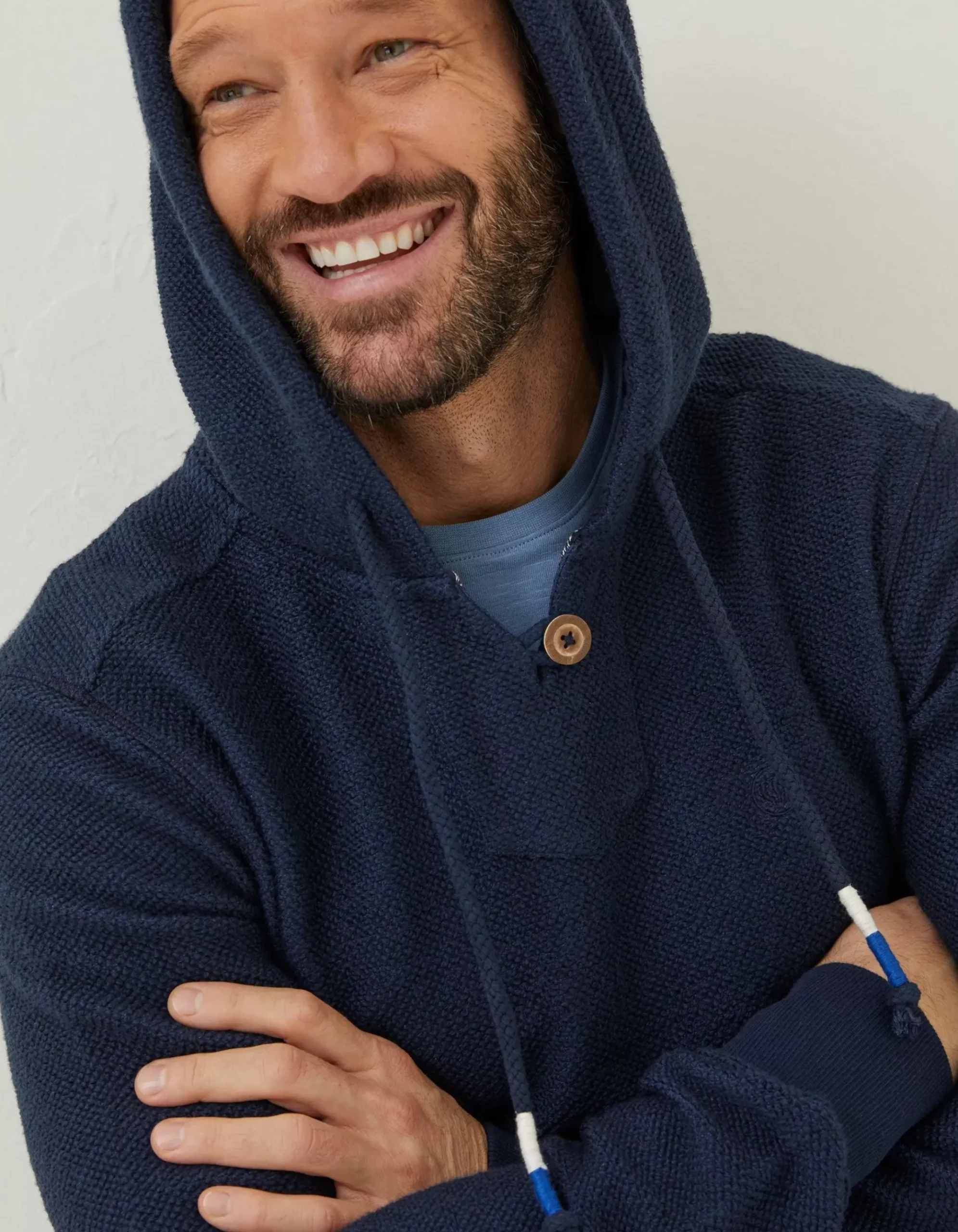 Woolacombe Button Hoodie