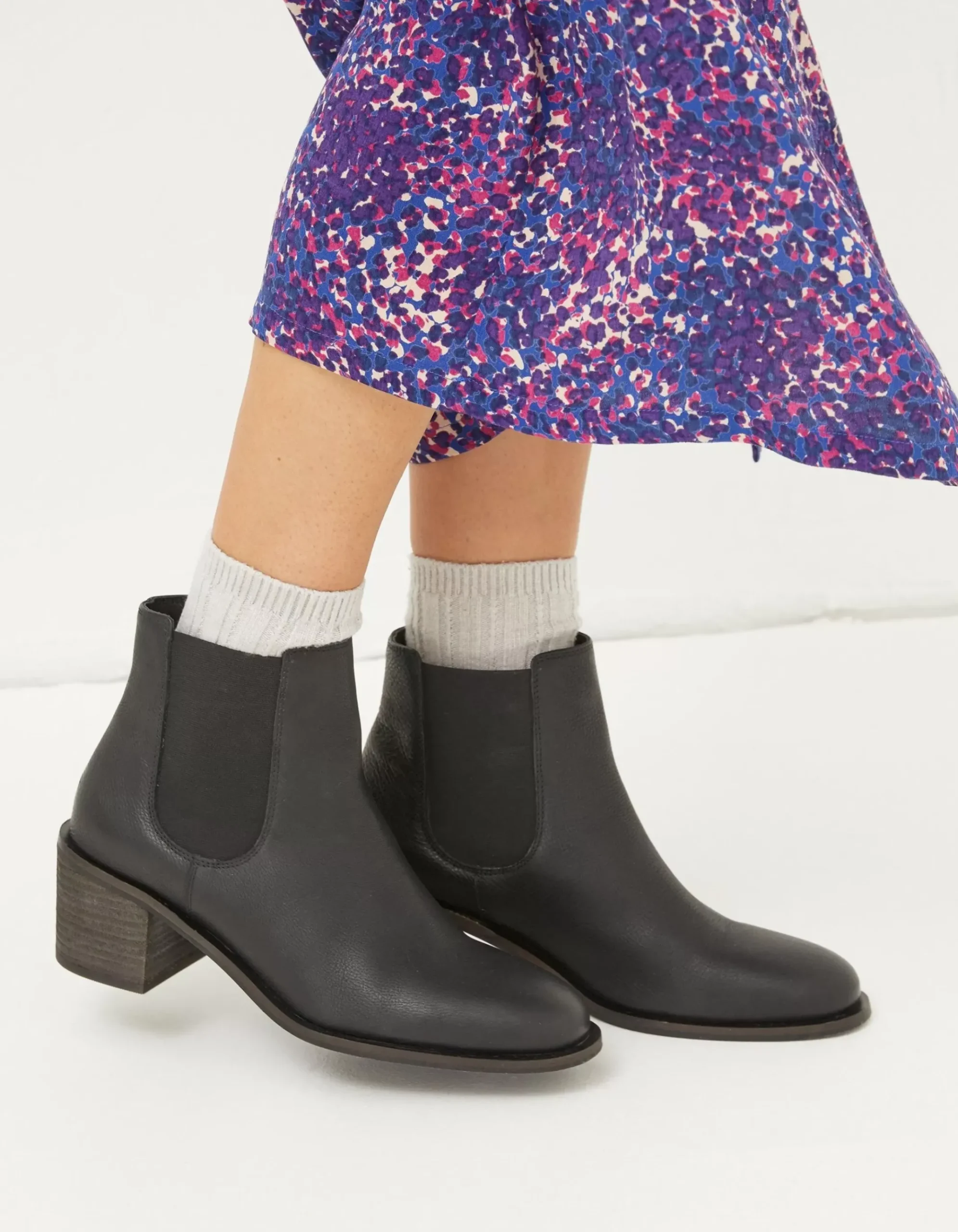 Zara Block Heel Chelsea Boot